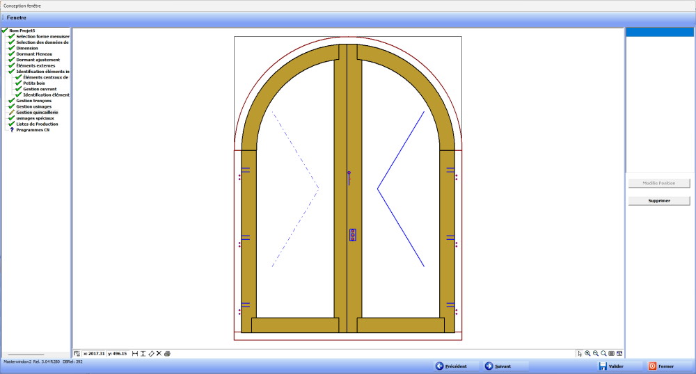 Logiciel MasterWindow - Conception de menuiserie 3